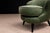 Green Pair of “Concha” Armchairs in Green Suede, Joaquim Tenreiro, 1960s - Lot 256A For Sale - Image 8 of 11