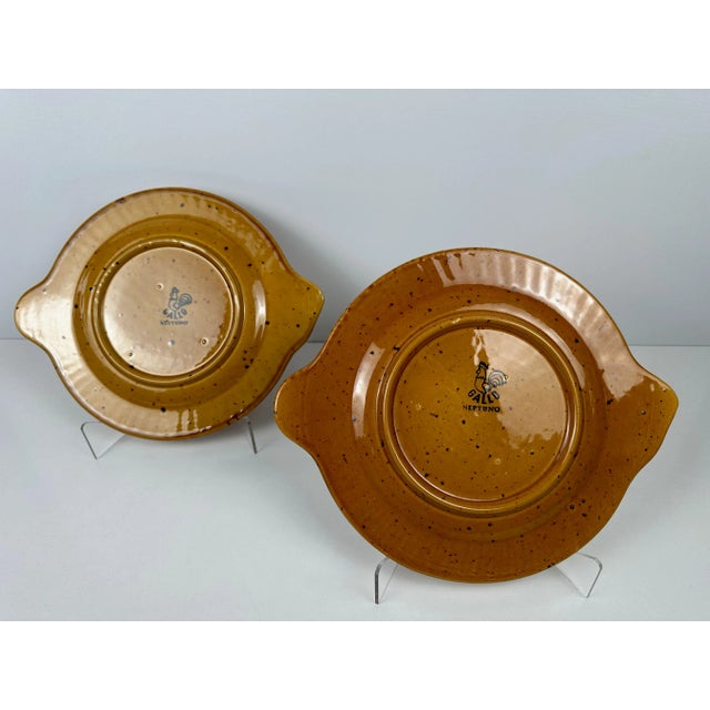 Ceramic Vintage Gallo Neptuno Fish Plates from Villeroy & Boch, 1970s, Set of 2 For Sale - Image 7 of 9