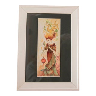 Late 20th Century Luna Month Fairy Reproduction Print For Sale