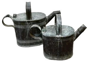 Victorian Brass Hot Water Jugs, 1860s, Set of 2