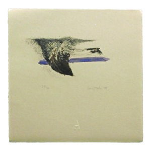 Larry Fodor "Feather Flight" Purple Original Color Hand Signed