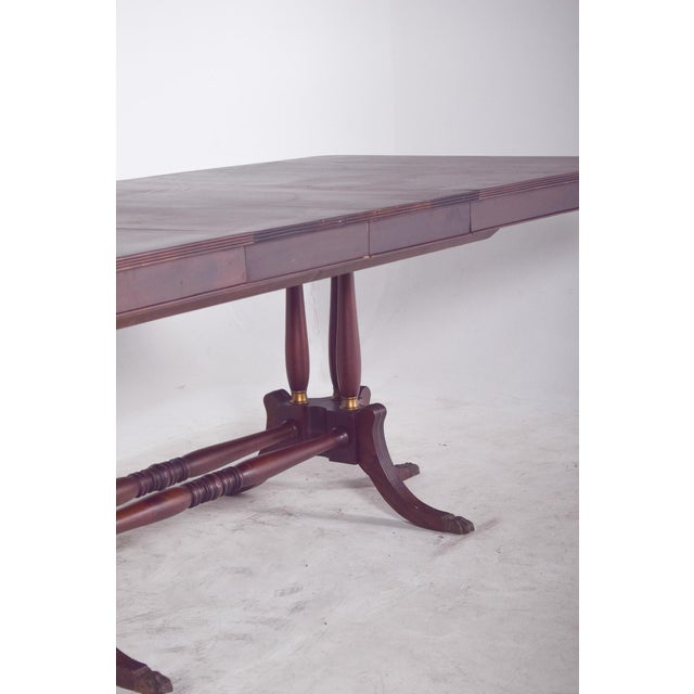 European Rectangular Extendable Dining Table, 1900s For Sale - Image 11 of 12