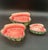 Mid-Century Modern Vintage Majolica Ceramic Watermelon Nesting BowlS-SET of 3 For Sale - Image 3 of 5