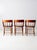 Antique Wood Captain's Chairs Set 3 For Sale - Image 12 of 15
