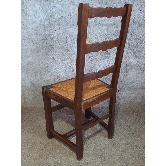 Chairs in Straw and Wood, 1890s, Set of 6 For Sale - Image 12 of 14