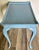 Early 20th Century Antique Early 20th Century Blue French Country Carved Wood Rustic Console/Accent Table For Sale - Image 5 of 12