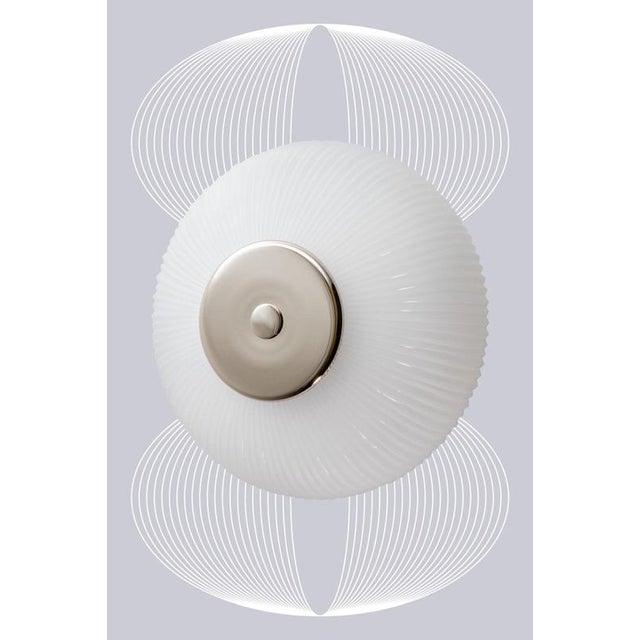 Nickel Soft Rose Opal Glass Candy Eyes Wall Lamp by Magic Circus Editions For Sale - Image 6 of 12