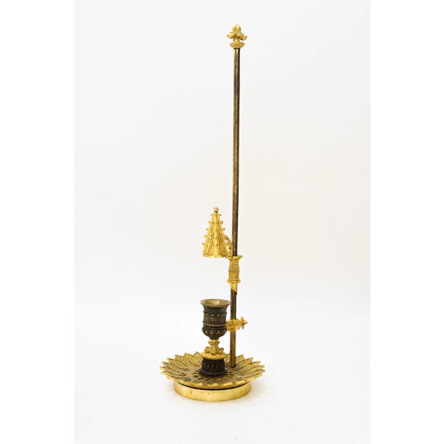 Fire gilted historistic candle extinguisher ( adjustable ) around 1890s Original condition