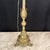 Late 19th Century Antique French Gilt Metal Church Altar Candlestick Table Lamps - Pair For Sale - Image 5 of 8