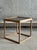 Cube table designed by Kurt Østervig for K P Møbler, Denmark 1960. The frame of the table is made of oak and has a smoked...