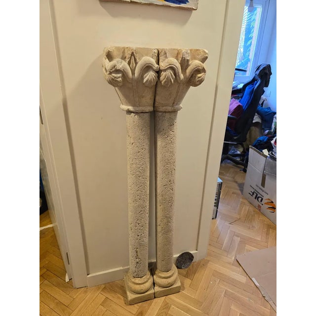 Romanesque Decorative Columns in Terracotta, 1950s For Sale - Image 3 of 12