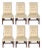 Ralph Lauren High Back Tufted Dining Chairs, Set of 6 For Sale