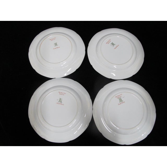 Traditional Spode Copeland England Red Trade Winds Ship Turk 10 1/4" Dinner Plate Set of 4 For Sale - Image 3 of 5