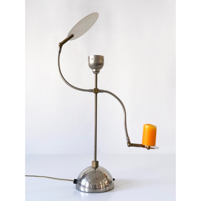 Metal Postmodern Servoluce Table Lamp by Enzo Catellani for Catellani & Smith, Italy, 1980s For Sale - Image 7 of 18