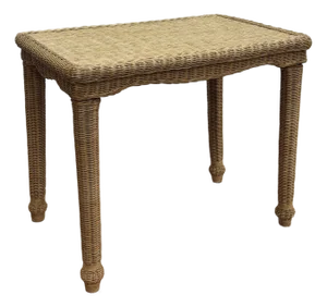 Vintage Woven Wicker Side Table