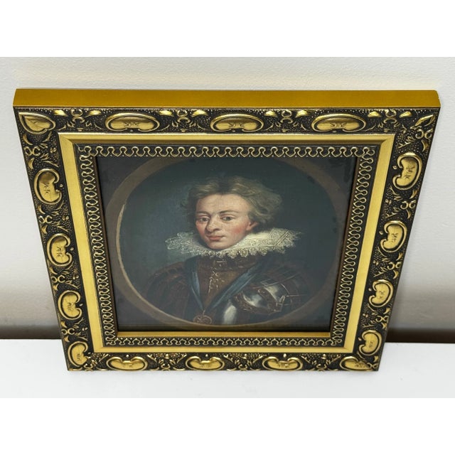 Historic Oil Painting England’s Lost Heir: Henry Frederick, Prince of Wales in Ceremonial Armour Wearing Order of the Garter After Isaac Oliver C1840 For Sale - Image 9 of 18