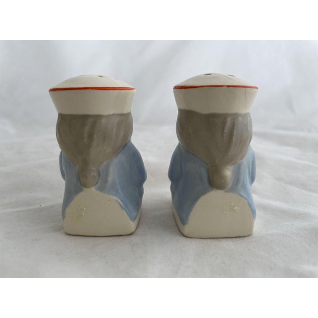 Arts & Crafts Vintage Toby-Style Salt & Pepper Shakers For Sale - Image 3 of 5