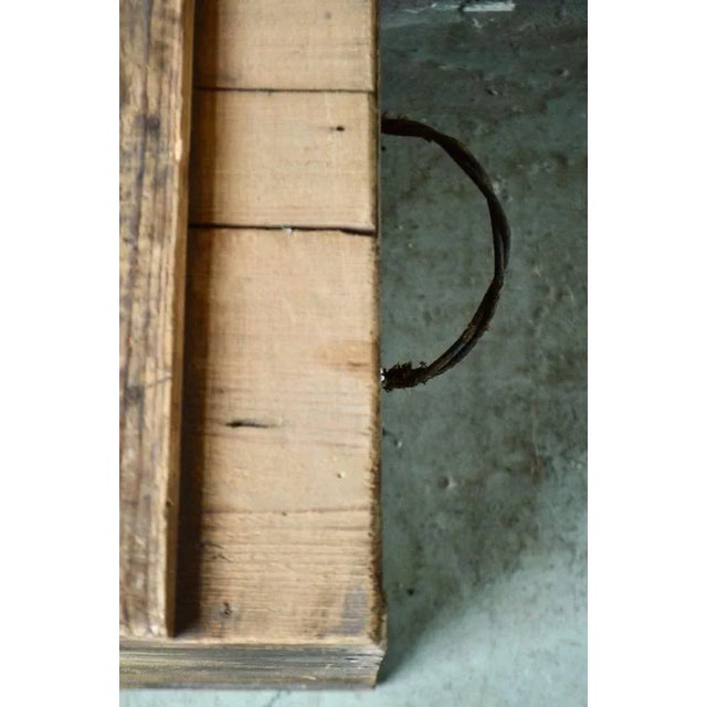 Industrial Large Wood Trunk, 1940s For Sale - Image 3 of 9