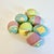 1980s Vintage Boho Chic Arts & Crafts Paper Cord Wrapped Easter Eggs - Set of 7. For Sale - Image 4 of 10