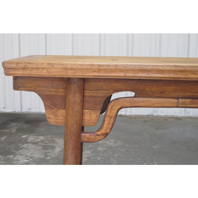 38" Long Elm Wine Table #17 For Sale In Greensboro - Image 6 of 7
