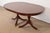 Brown Henkel Harris Georgian Banded Mahogany Double Pedestal Extension Dining Table, Newly Refinished For Sale - Image 8 of 14