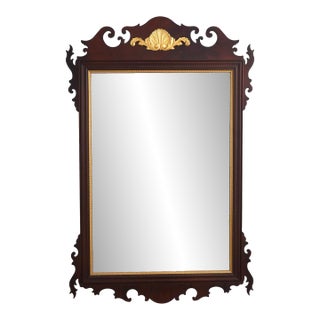Mahogany Chippendale Style Wall Mirror For Sale