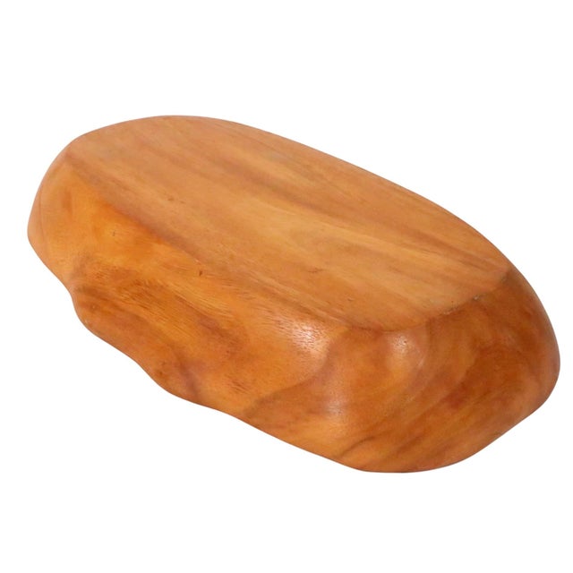 Mid 20th Century Mid Century Organic Modern Carved Wood Serving Bowl C 1950/70's For Sale - Image 5 of 7