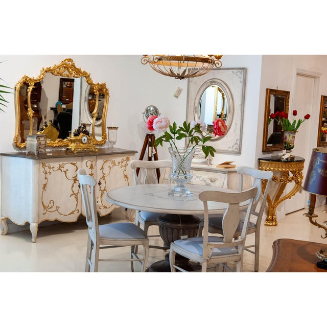 Italian Florentine Painted Credenza For Sale - Image 6 of 6