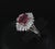 Late 20th Century Gia Certified Ruby & 0.54ct Diamond Platinum Ring, Size 4.75 For Sale - Image 16 of 18