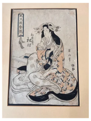 Eizan Kikugawa, Figure, 1800s, Woodcut