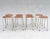 Brown Vintage Dutch Stools in Plywood, 1970s, Set of 8 For Sale - Image 8 of 8
