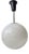 Danish Bauhaus White Opaline Glass Globe Pendant Lamp from Lyfa, 1930s For Sale