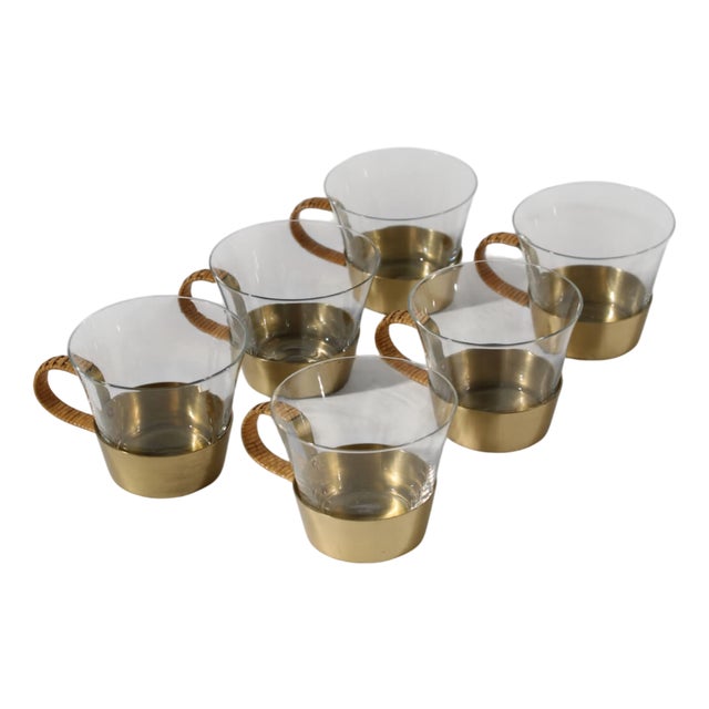 Coffee Cups by Albert Gustav Bunge, 1950s, Set of 6 For Sale