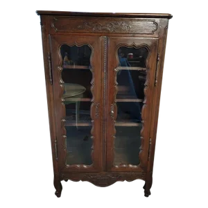 1920s Antique French 2 Door Cabinet