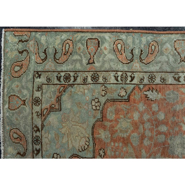 Early 21st Century Turkish Vintage Rug 4' x 5'10" #20688 For Sale - Image 5 of 8