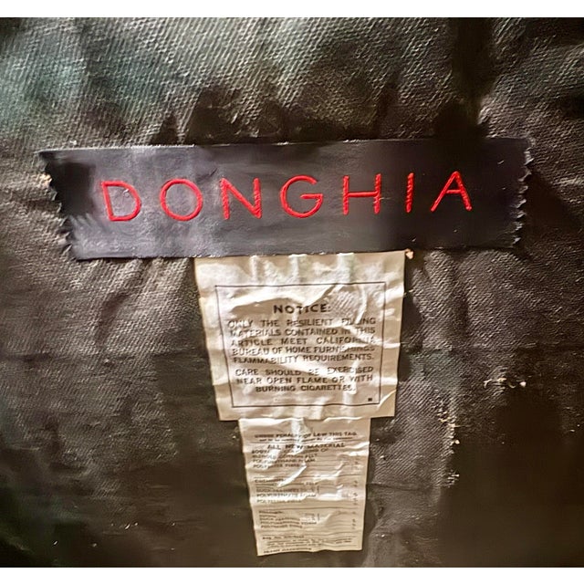 1990s Pair of John Hutton for Donghia "Noble" Green Leather Club Chairs For Sale - Image 12 of 12