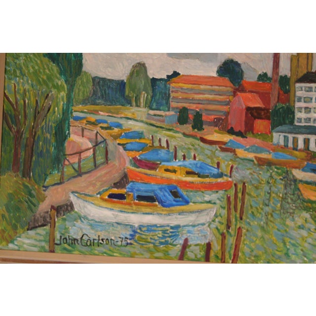 John Carlson, Motif from Sundbyberg, 1975, Oil on Panel, Framed For Sale - Image 18 of 18