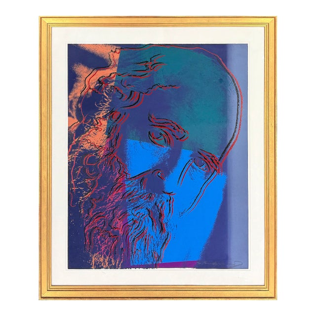Andy Warhol, Martin Buber Fs ii.228 (Hand Signed Screen Print), 1980 For Sale