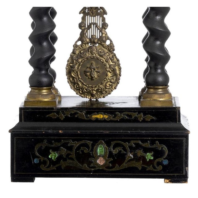 Empire Portico Table Clock, 1800s For Sale - Image 6 of 8