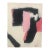 Abstract in Pink and Black Small Painting on Paper For Sale