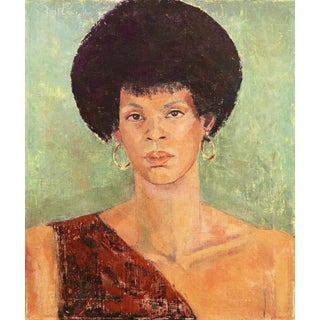 'Sheila Antoine With Afro' by Pearl Took, 1977, Sir John Cass, Otis Art Institute, California For Sale