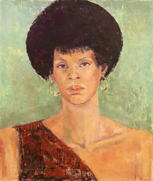 'Sheila Antoine With Afro' by Pearl Took, 1977, Sir John Cass, Otis Art Institute, California