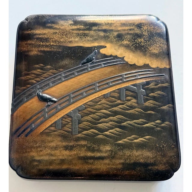 Early 19th Century Japanese Lacquer Maki-e Suzuribako by Koma Kyūhaku Edo Period For Sale In Atlanta - Image 6 of 12