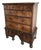 18th Century English George II Burred Walnut Chest on Chest For Sale