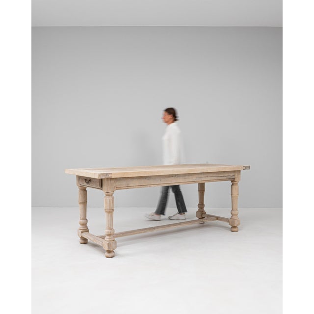 20th Century French Oak Dining Table For Sale - Image 4 of 18