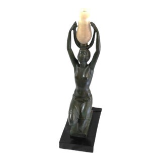 1990s Art Deco Nude Lady Lamp For Sale