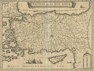 Antique Map of Asia Minor by Aeg, 1640