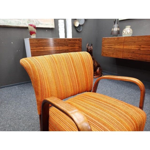 French Armchairs by Hugues Steiner for Steiner, 1940s, Set of 4 For Sale - Image 6 of 15