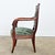 Brown 19th Century French Directoire Period Striped Velvet Fauteuil For Sale - Image 8 of 12