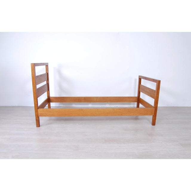 Rationalist Single Bed in Wood, 1930s For Sale - Image 10 of 10